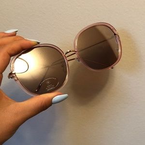 Rose Gold Mirrored Sunglasses